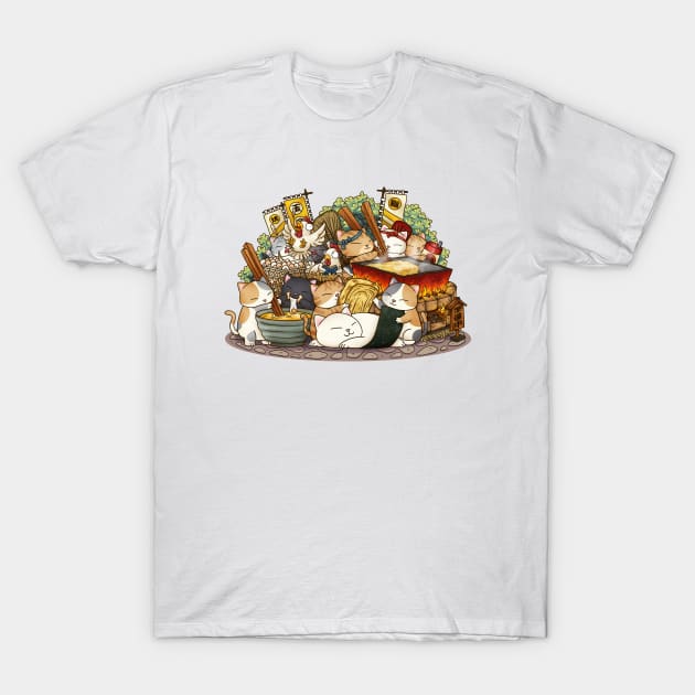 Cat Tamago Sushi Workshop T-Shirt by Takeda_Art